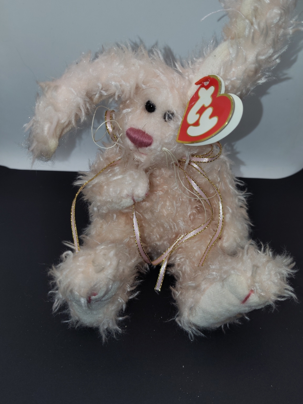 VINTAGE TY ATTIC TREASURES BLUSH THE PINK BUNNY RABBIT RETIRED 1993 SERIES JOINT